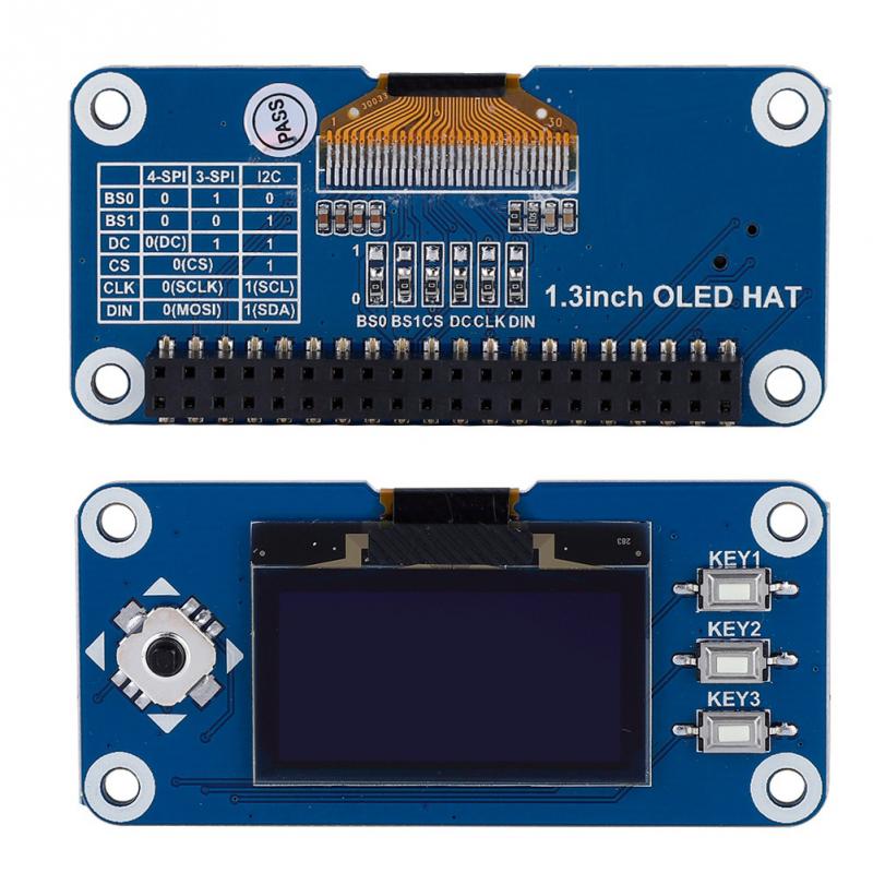 1.3 inch OLED Display HAT Expansion Board For Raspberry Pi 2B/3B for Zero W - Server On The Move