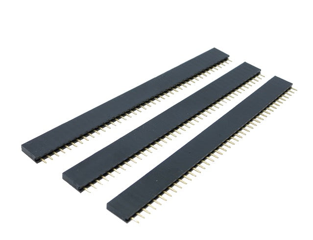 Set 40 Pin FEMALE HEADER 0.1" 2.54mm straight connector Arduino - Server On The Move