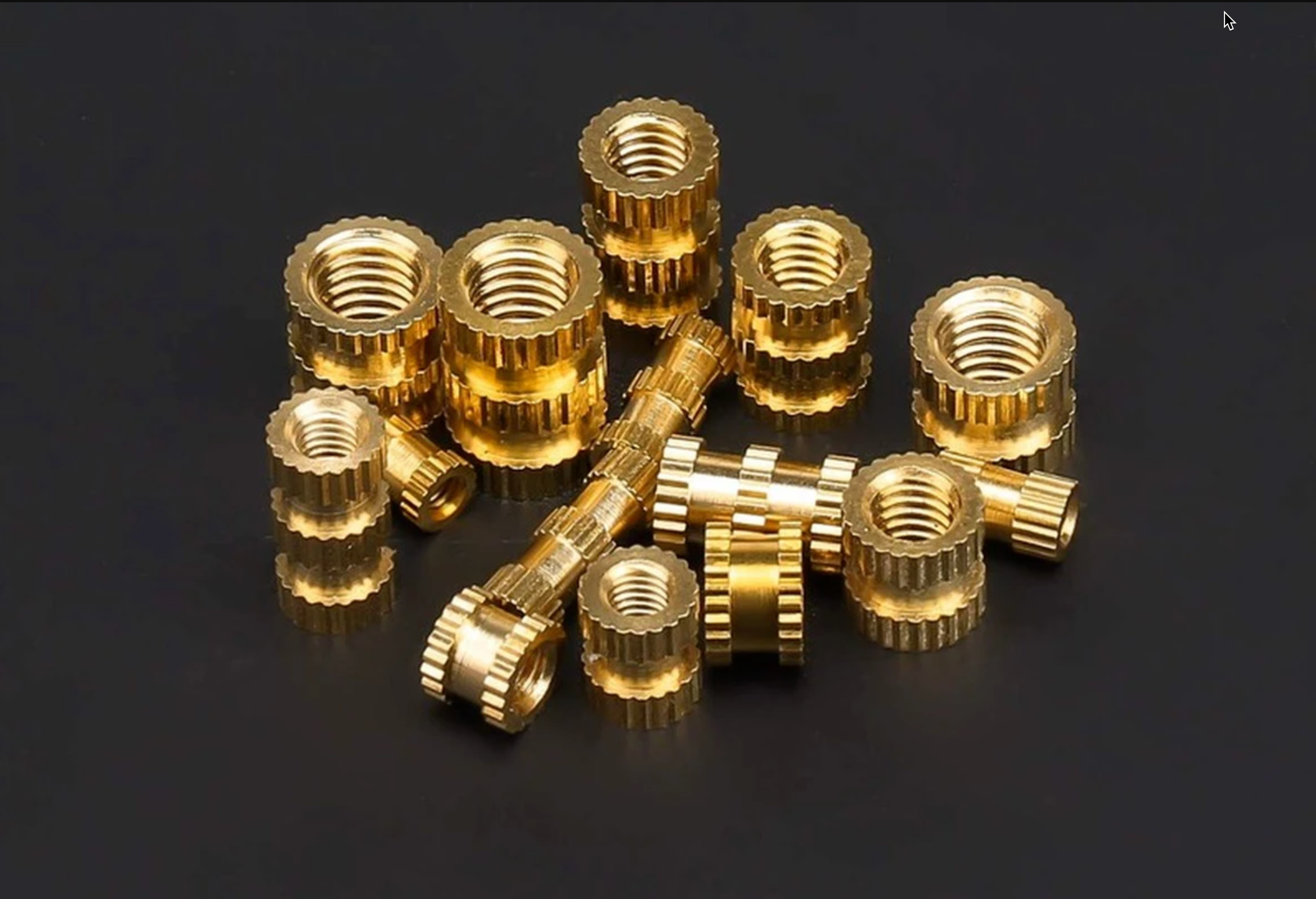 420pc Set of Knurled Threaded Inserts (M2, M3, M4 and M5)