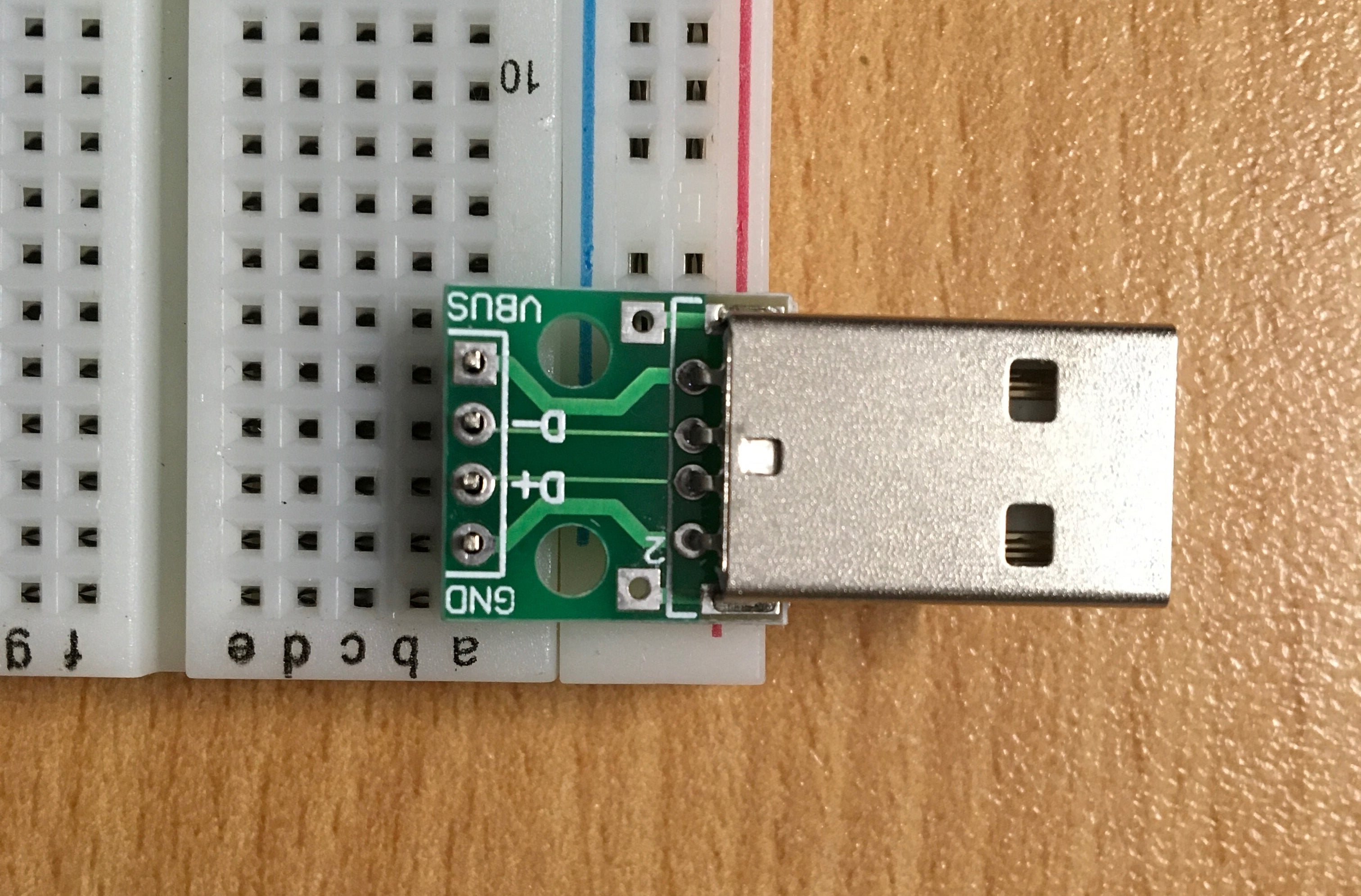 USB Male to Dip 2.54mm DIP adapter board - breadboard friendly - Server On The Move