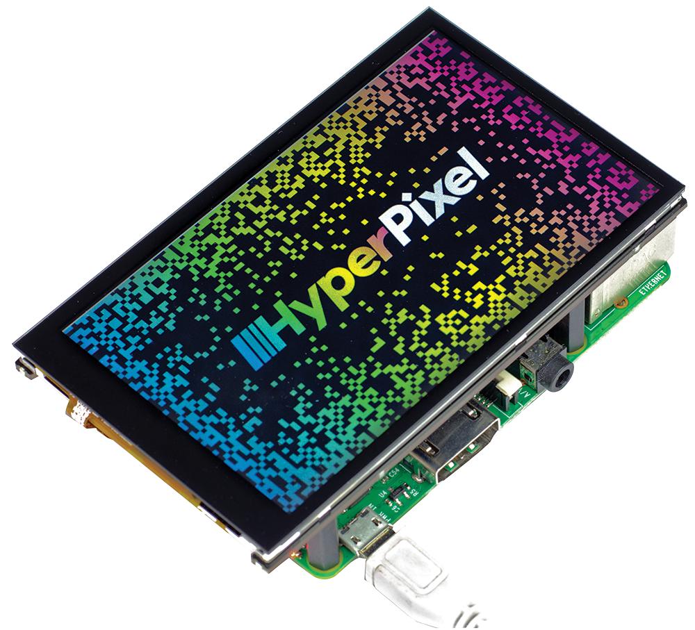 HyperPixel 4.0 ‐ Hi‐Res Display for Raspberry Pi - PMI369