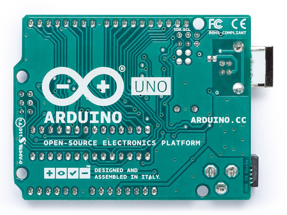 Genuine Arduino Uno Rev 3 with Original Case and Stickers - Server On The Move
