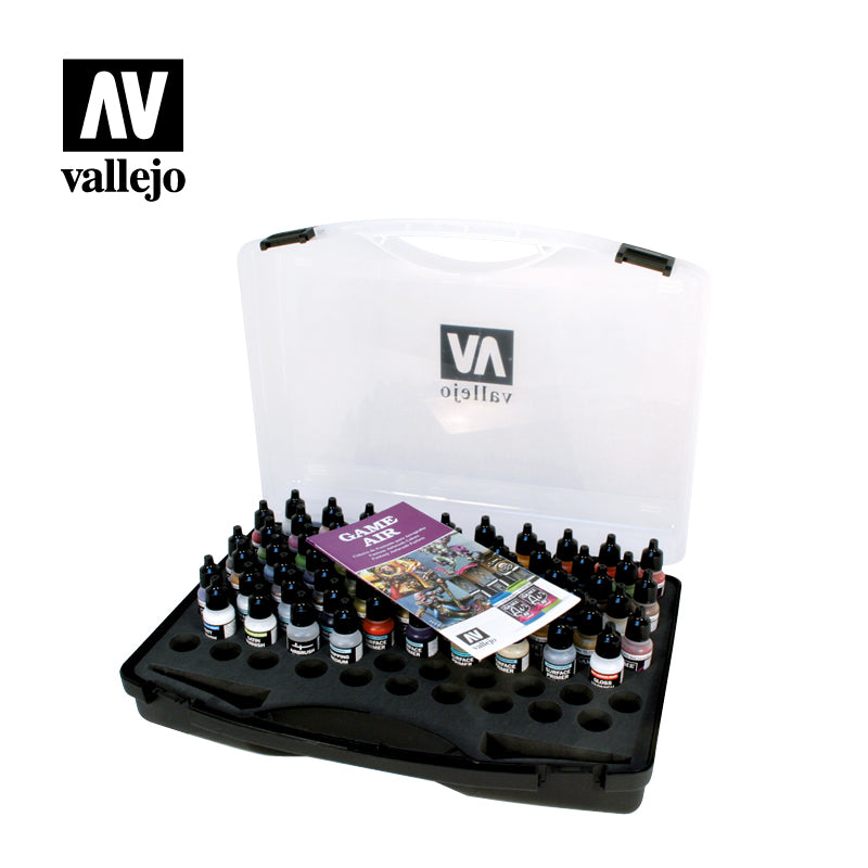 Vallejo Game Air Set - Plastic Case, 51 colours, 8 primers, 5 auxiliary